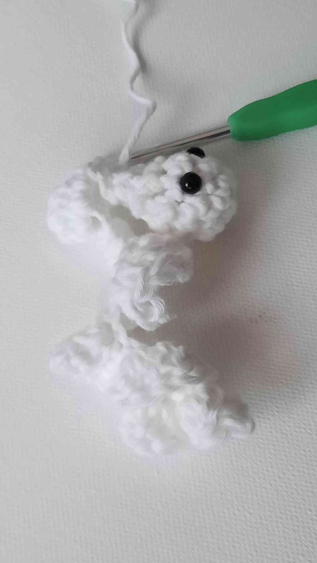 crochet snowman ornament