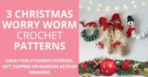 Christmas-Worry-Worm-Crochet-Patterns