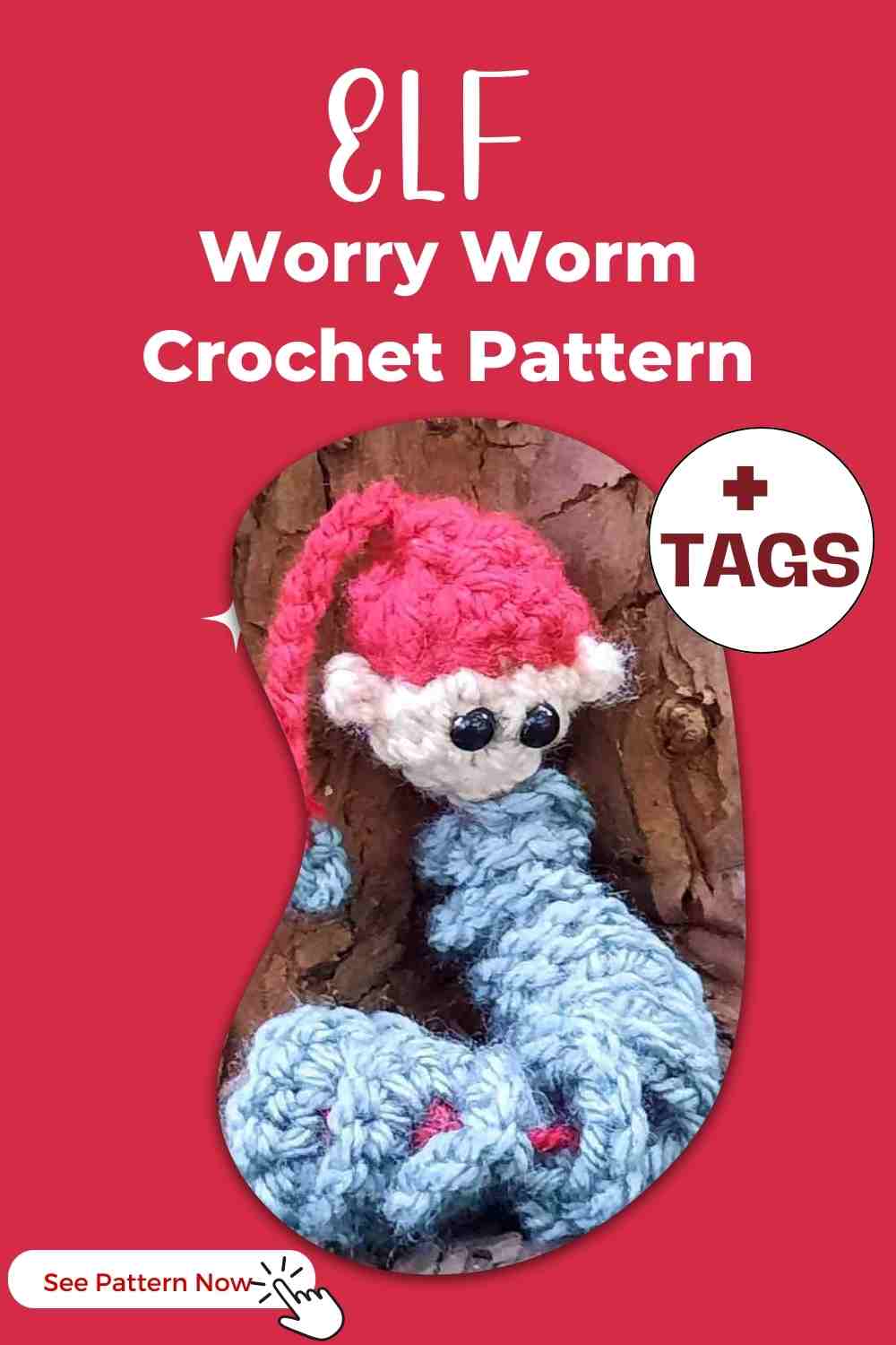 Elf Worry Worm Crochet Patterns