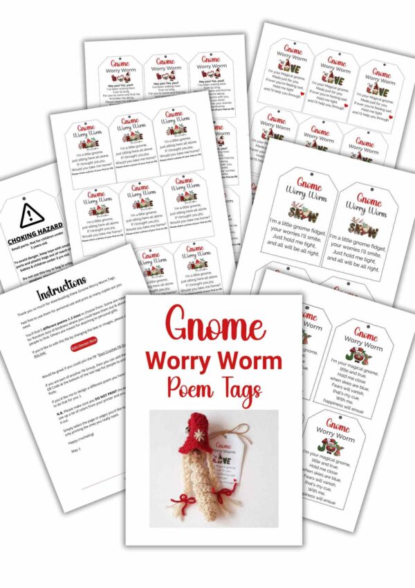 Gnome-Worry-Worm-Tags Poem
