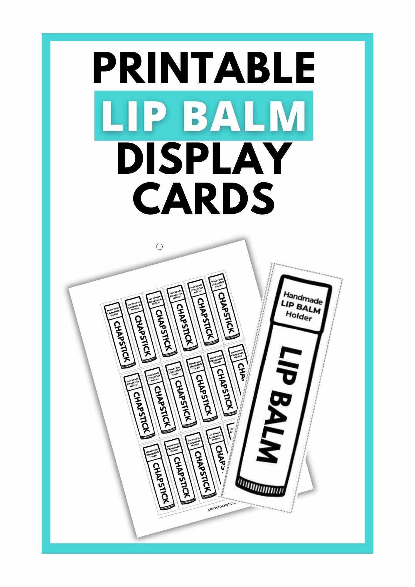 Lip Balm Cozy Cards Printable