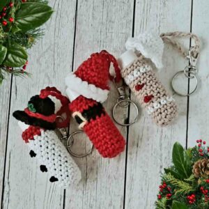Lip Balm Holders Christmas Crochet Patterns