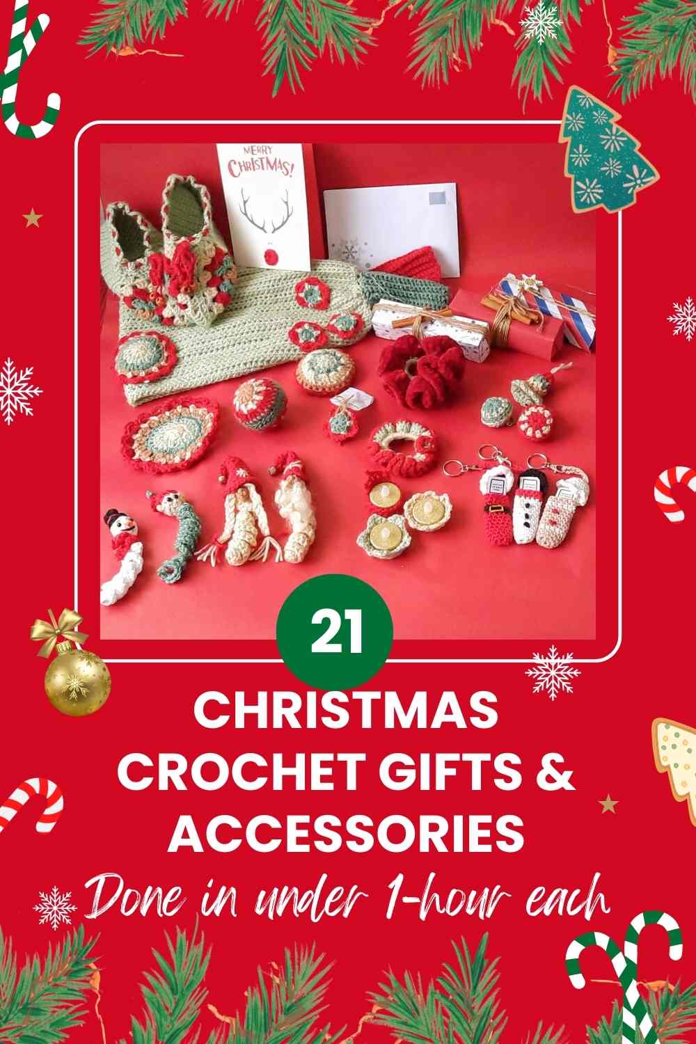 1-hour christmas crochet gifts & accessories