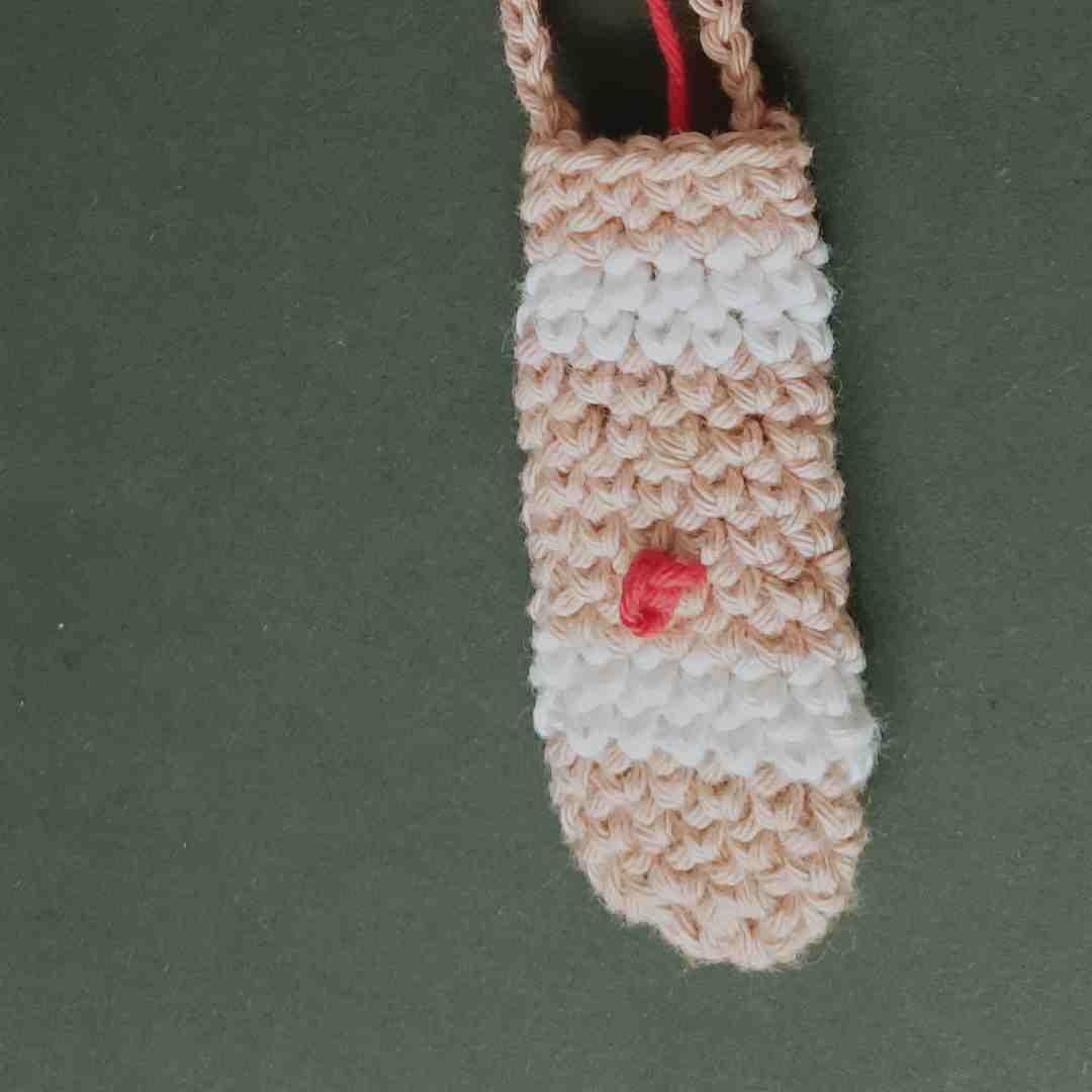 Simple crochet christmas keychain patterns for beginners