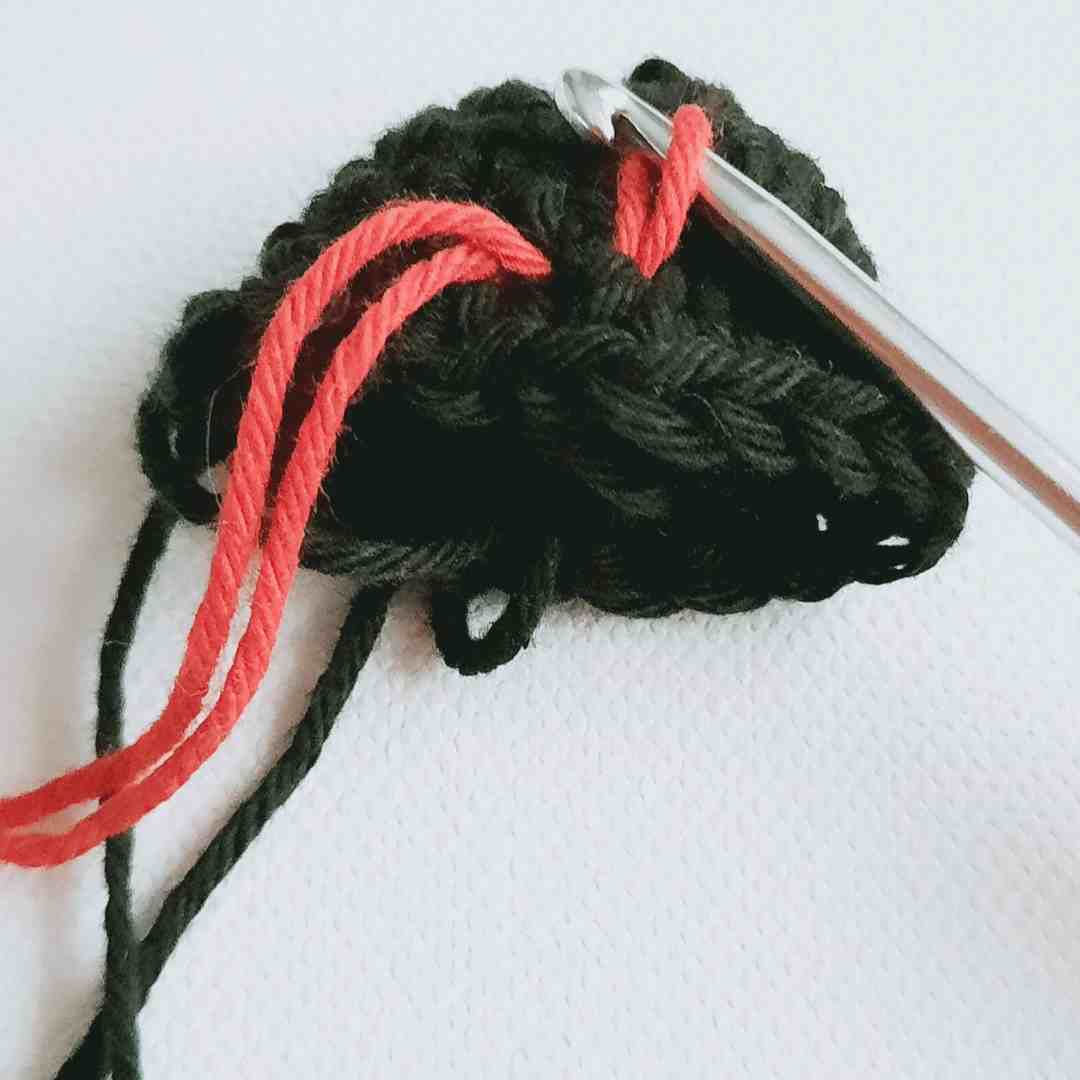 Christmas keychain crochet pattern