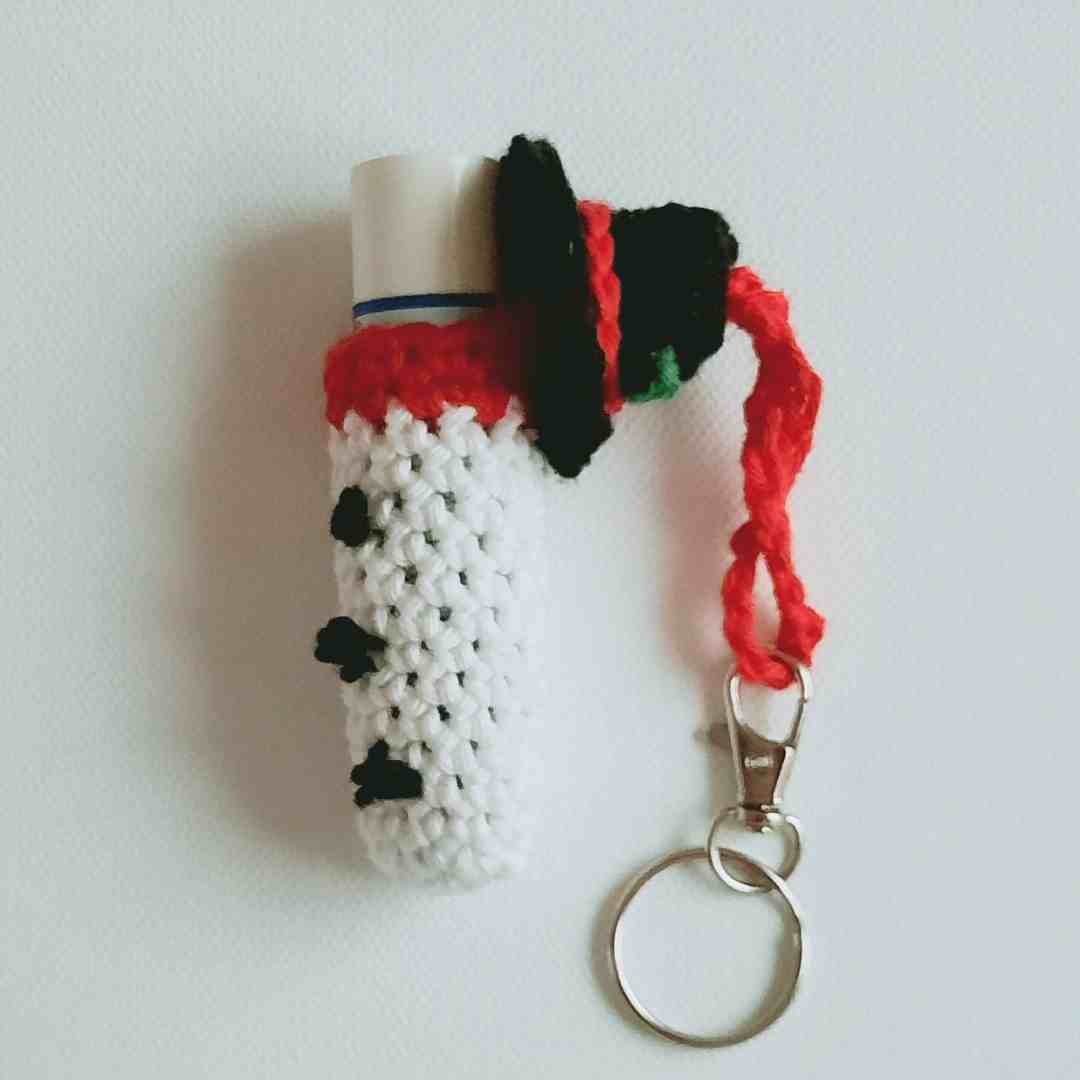 Christmas crochet keychain charms