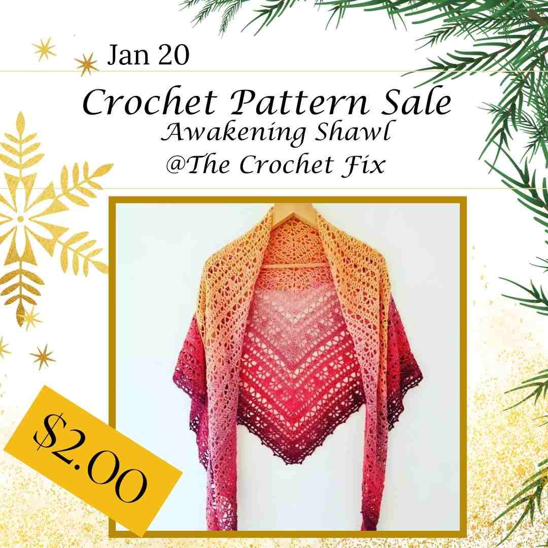 Awakening Shawl crochet pattern