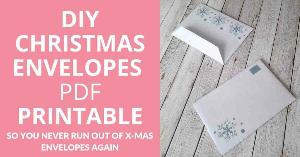 DIY Christmas Envelopes Pdf Printable