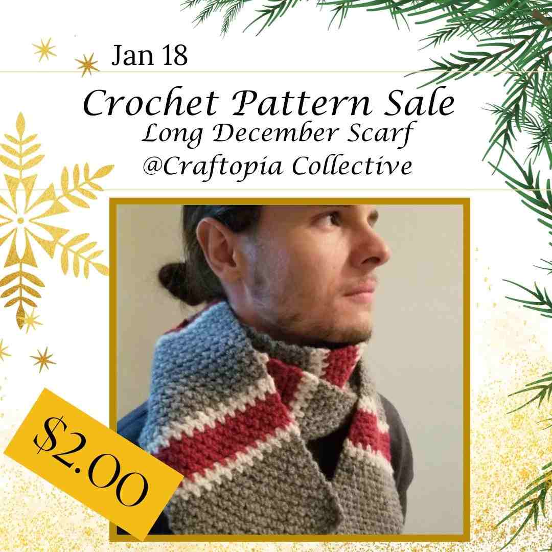 Long December Scarf crochet pattern