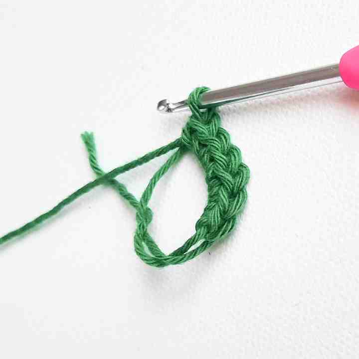 small crochet caterpillar