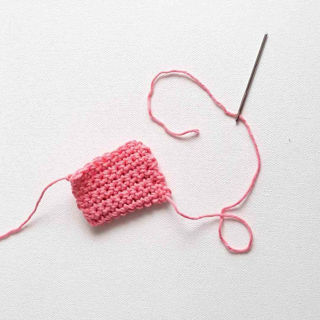 crochet with wooden bead