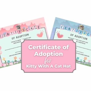 Certificate of adoption Printable PDF
