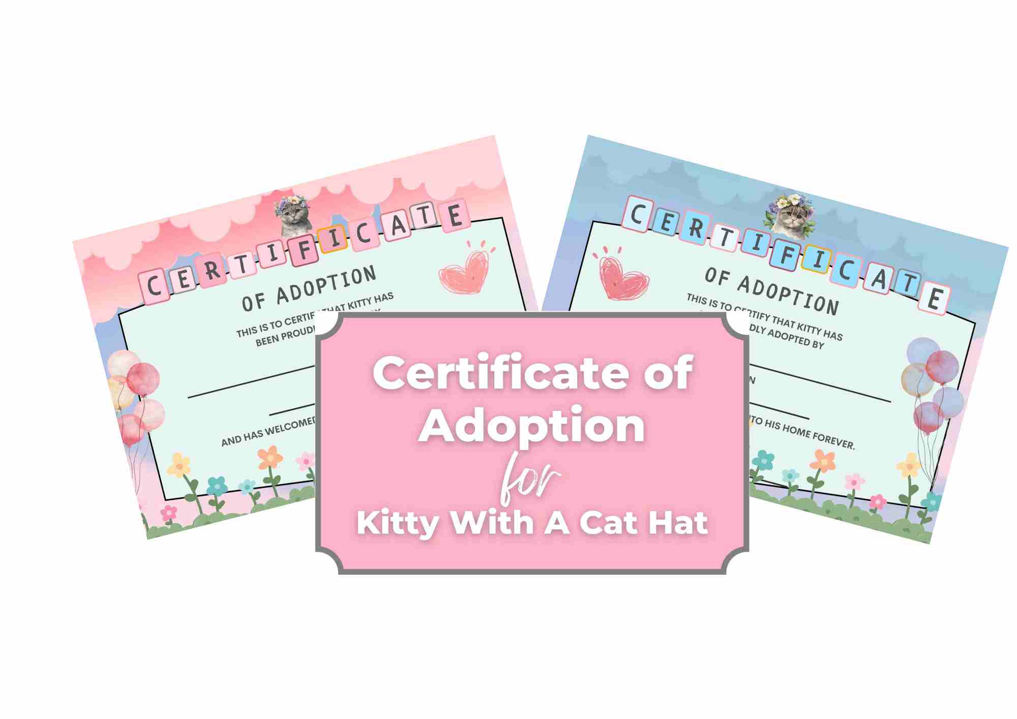 Certificate of adoption Printable PDF