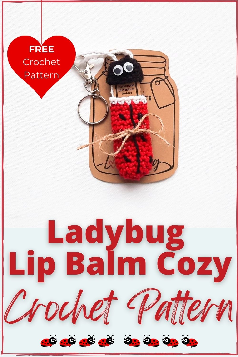Easy ladybug crochet pattern free