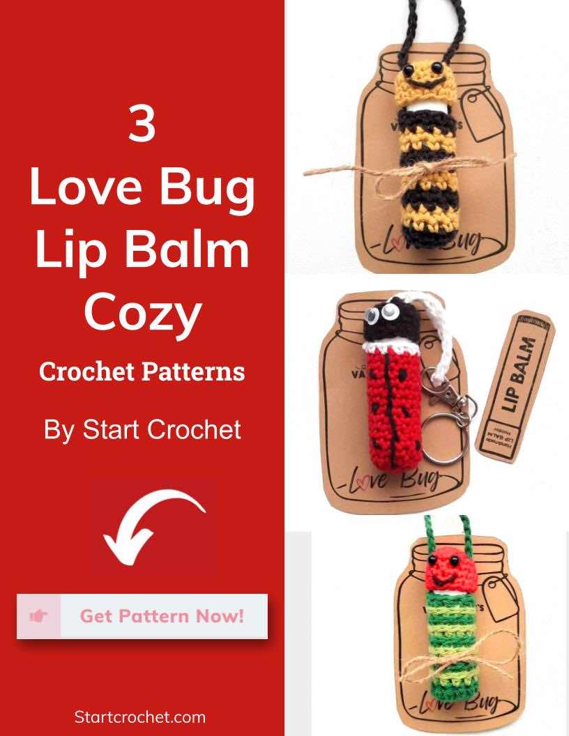 Valentine's Lip Balm Holder Love Bugs
