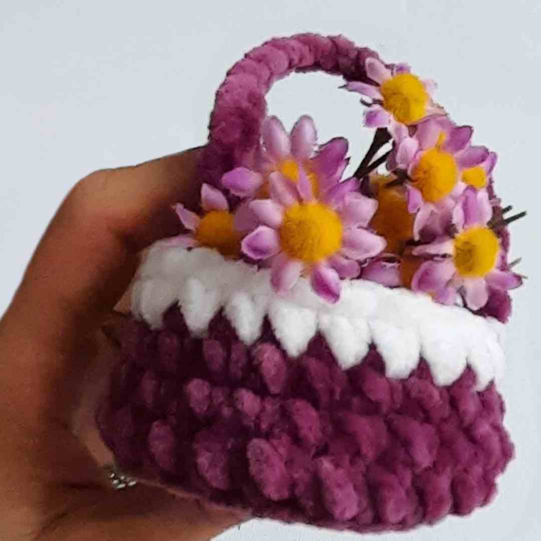 mini easter basket crochet pattern