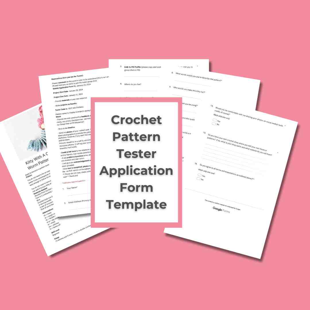 Crochet Pattern Tester Application Form Template (2)