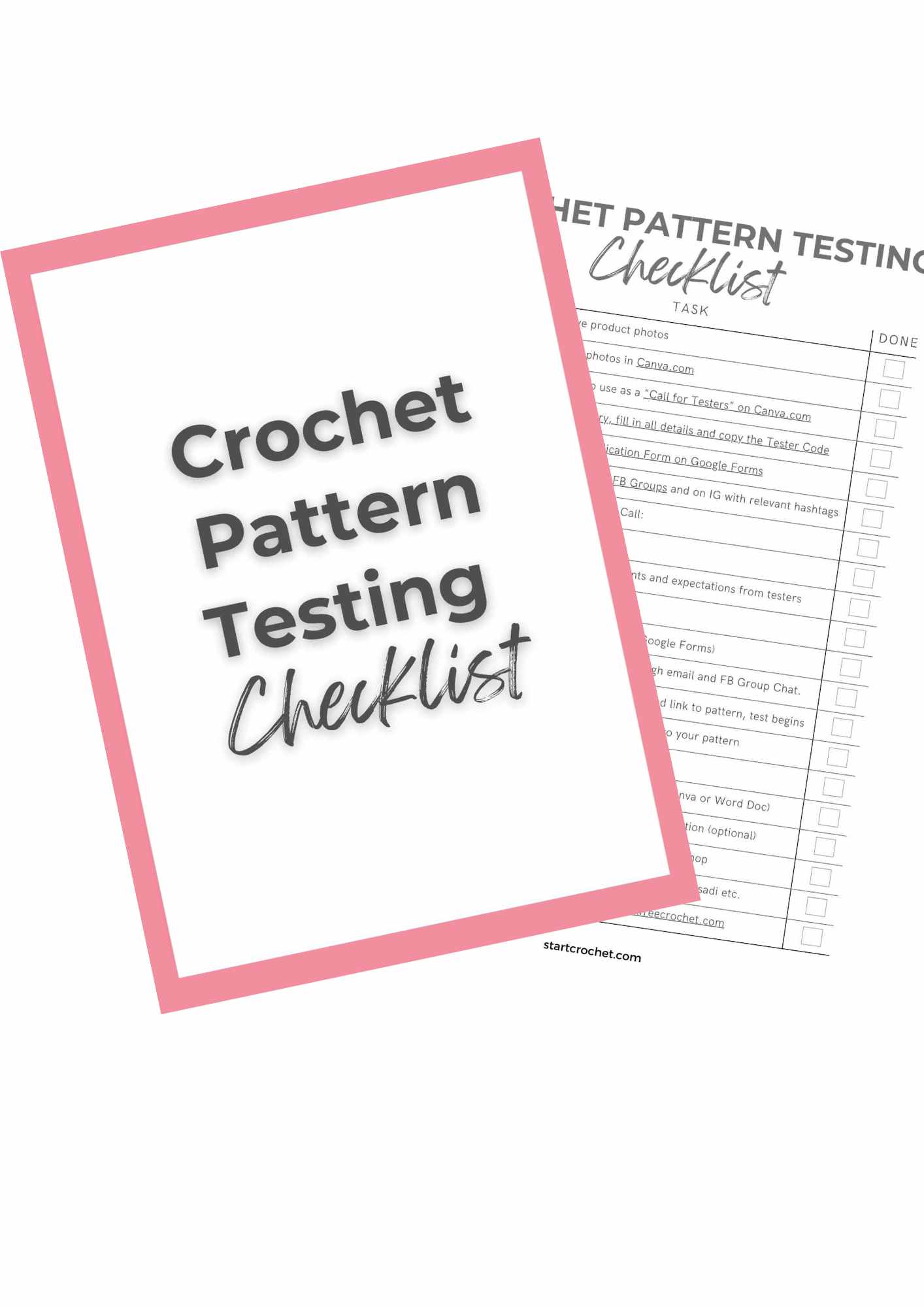 Crochet Pattern Testing Checklist