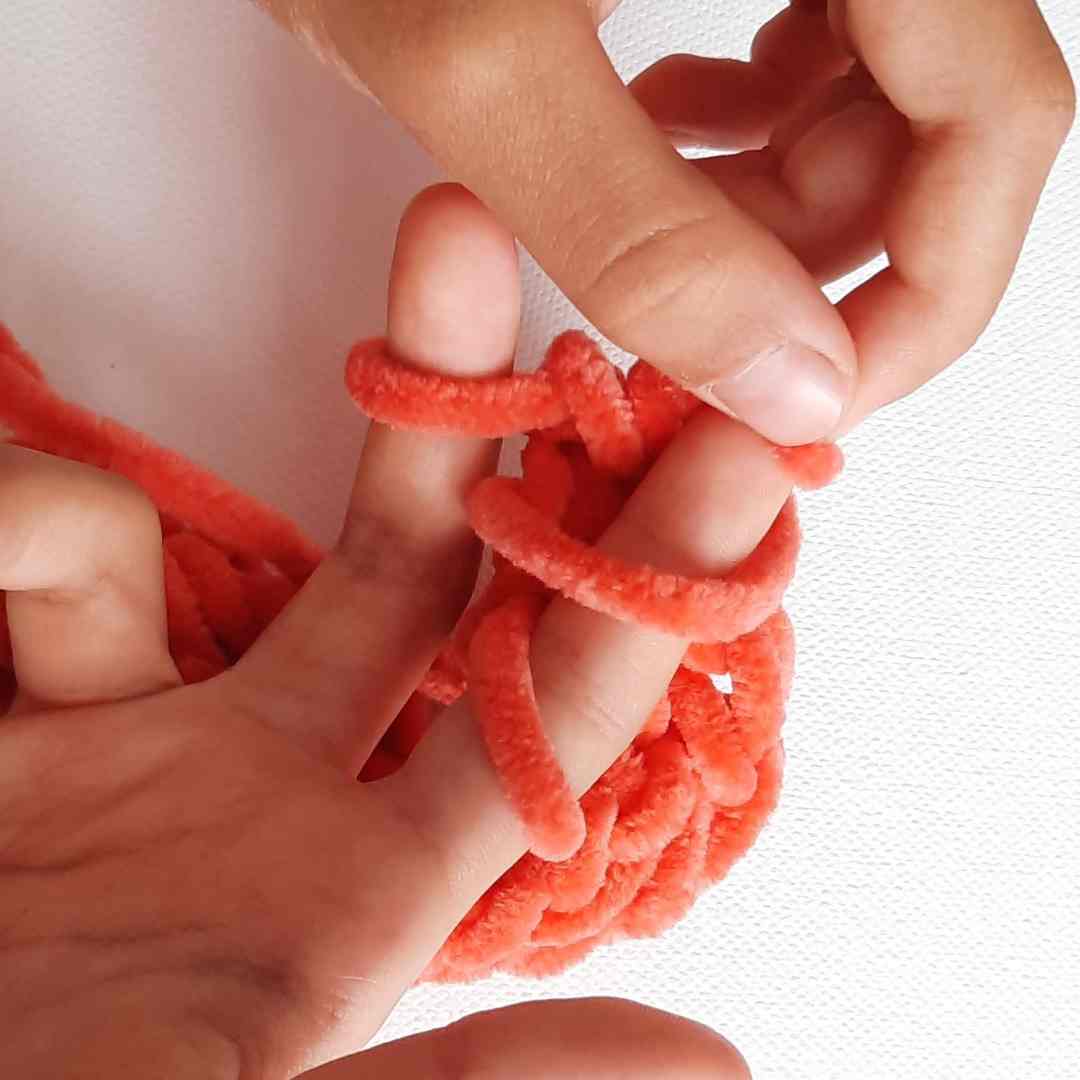 Finger Worry Worm Crochet Pattern