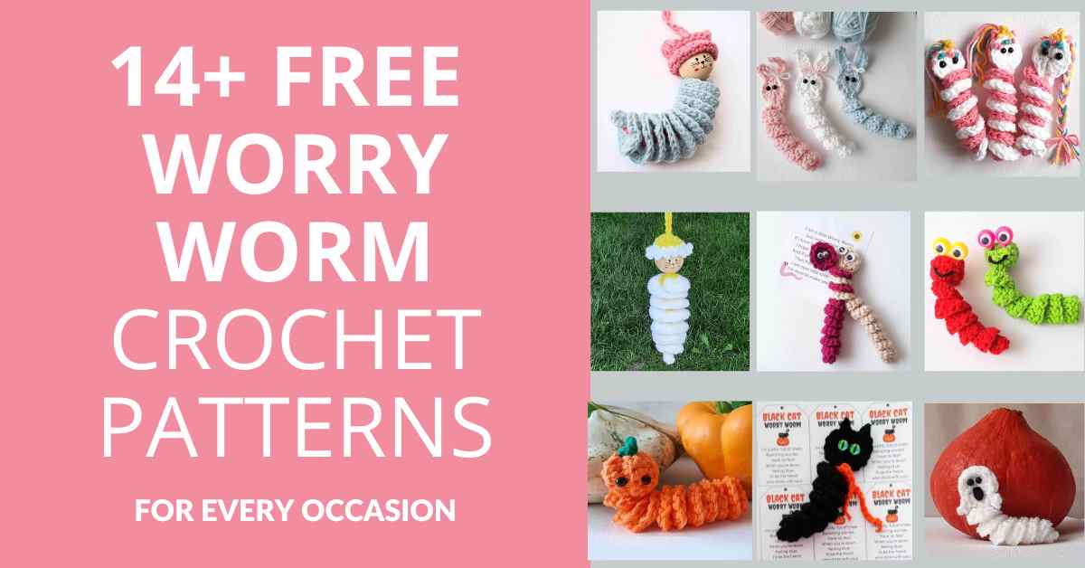 FREE worry Worm Crochet Patterns