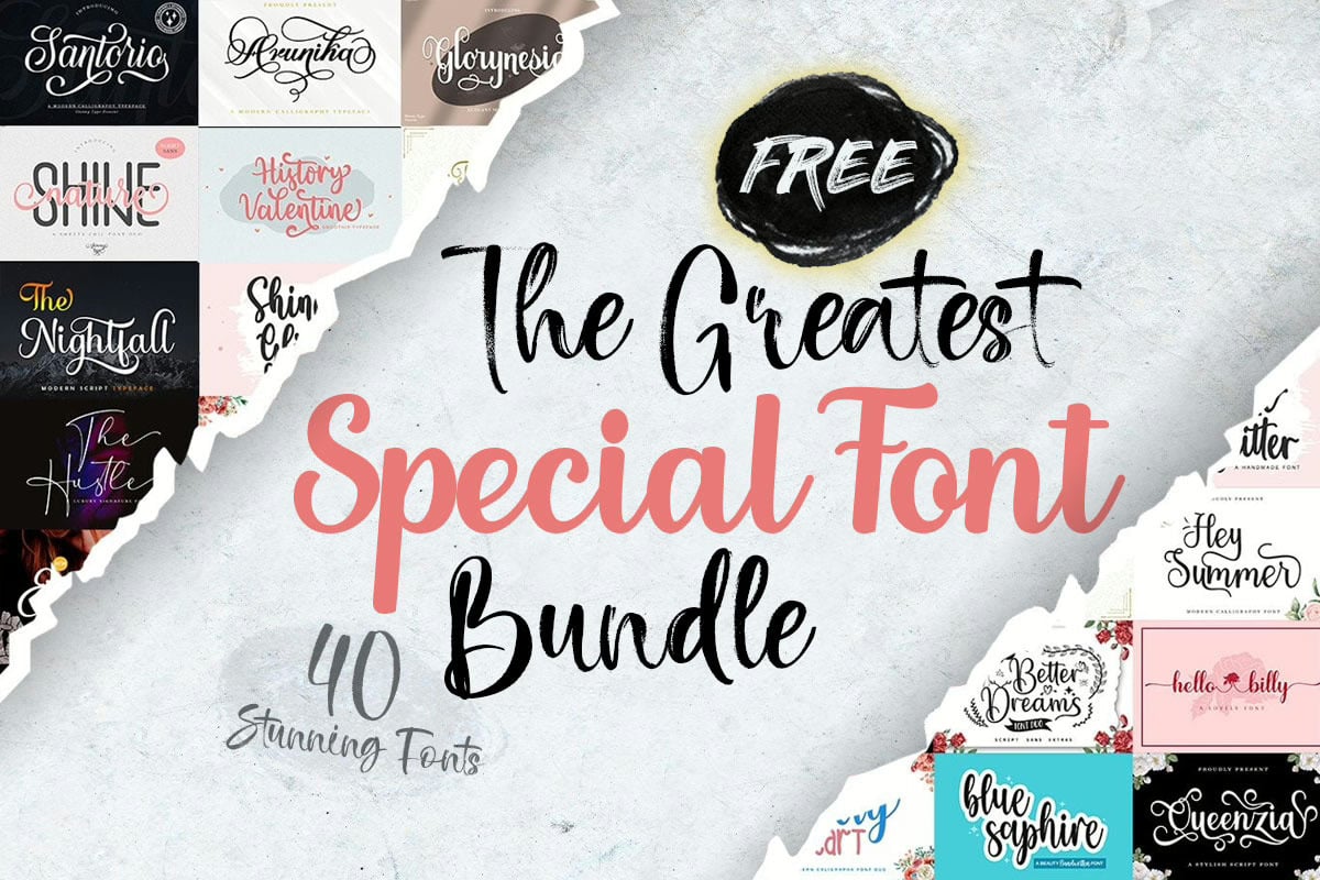 The Greatest Special Font Bundle
