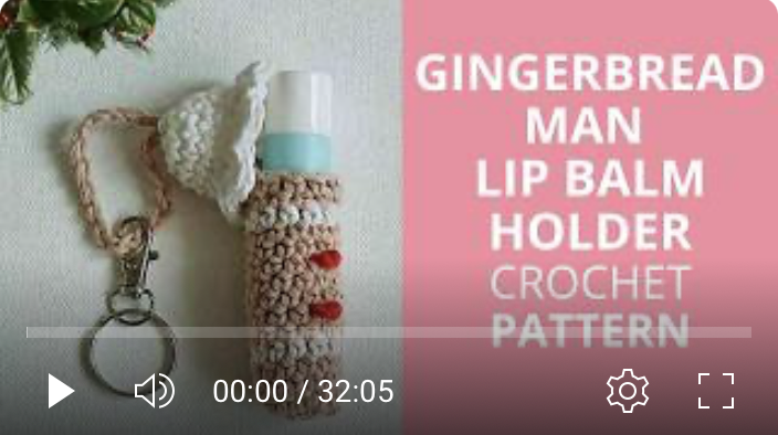 Christmas Lip Balm Cozy Crochet Pattern