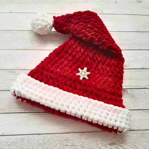 easy santa hat crochet pattern