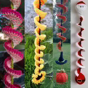 4 Seasonal Wind Spinner Crochet Patterns PDF