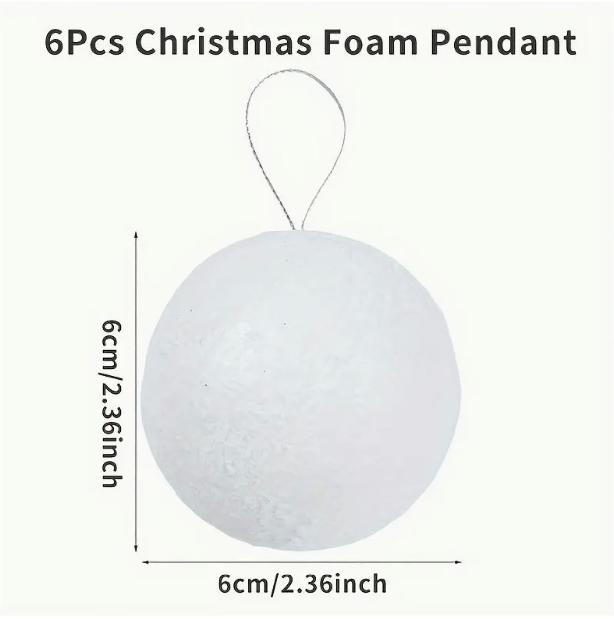 Christmas-Foam-Pendant-Styrofoam-Bauble