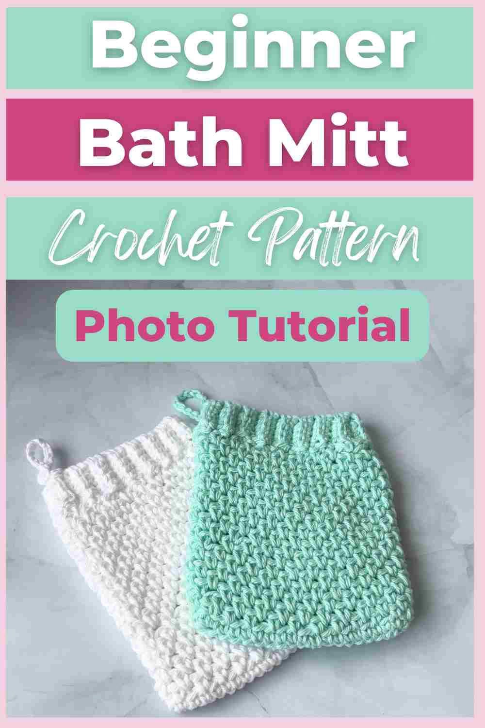 Beginner Bath Mitt Crochet Pattern