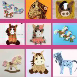 Horse Appliqué Crochet Patterns