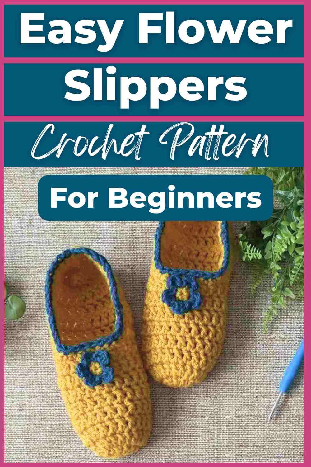 Easy Flower Slippers Crochet Pattern Easy Flower Slippers Crochet Pattern