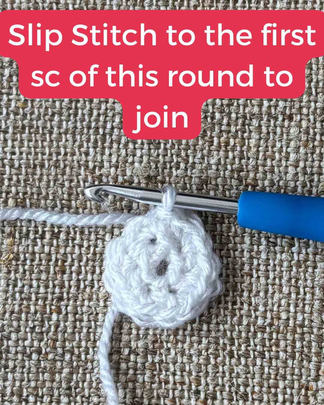 How to crochet a flat circle single crochet joining rounds How to crochet a flat circle single crochet joining rounds