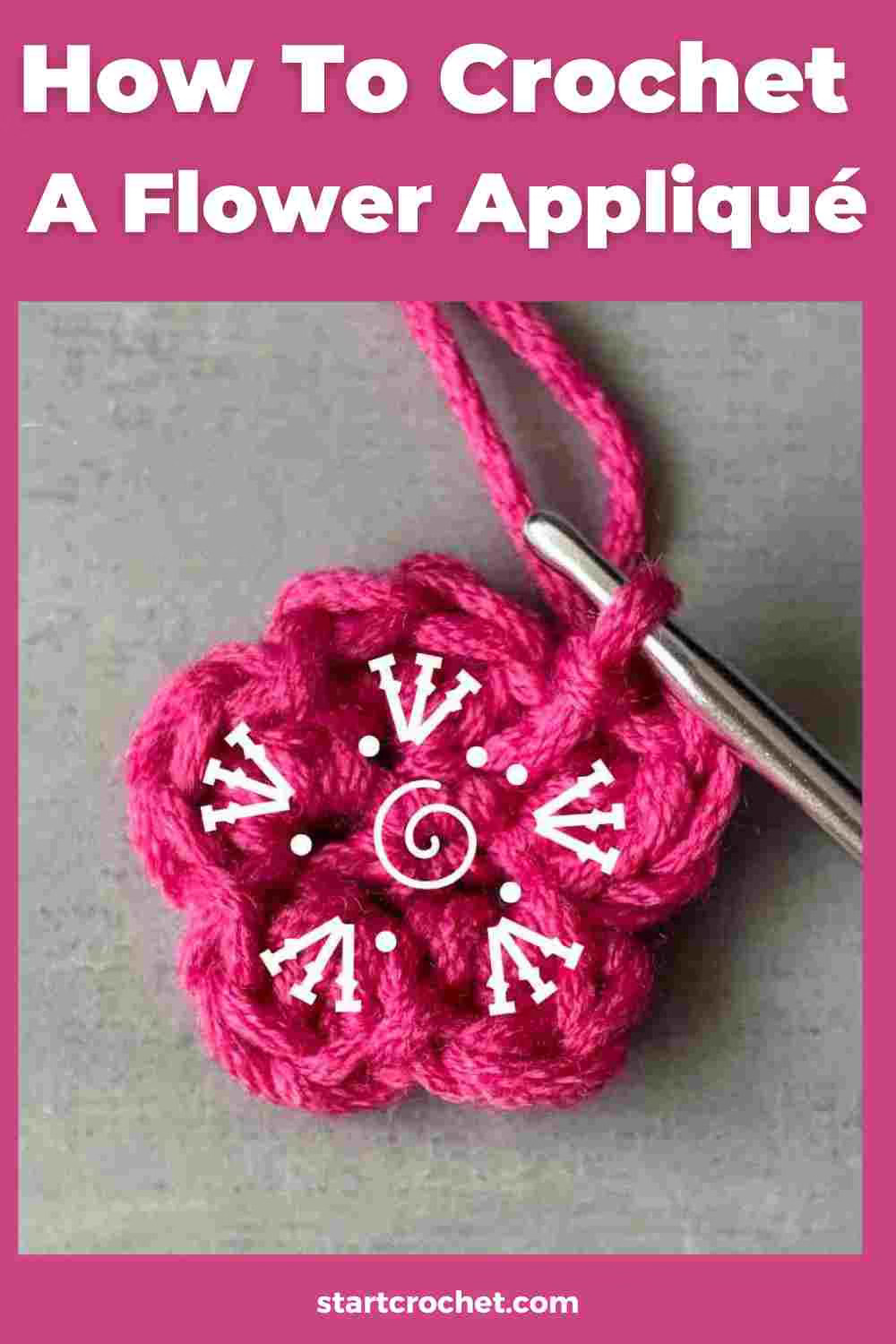 How To Crochet A Flower Appliqué