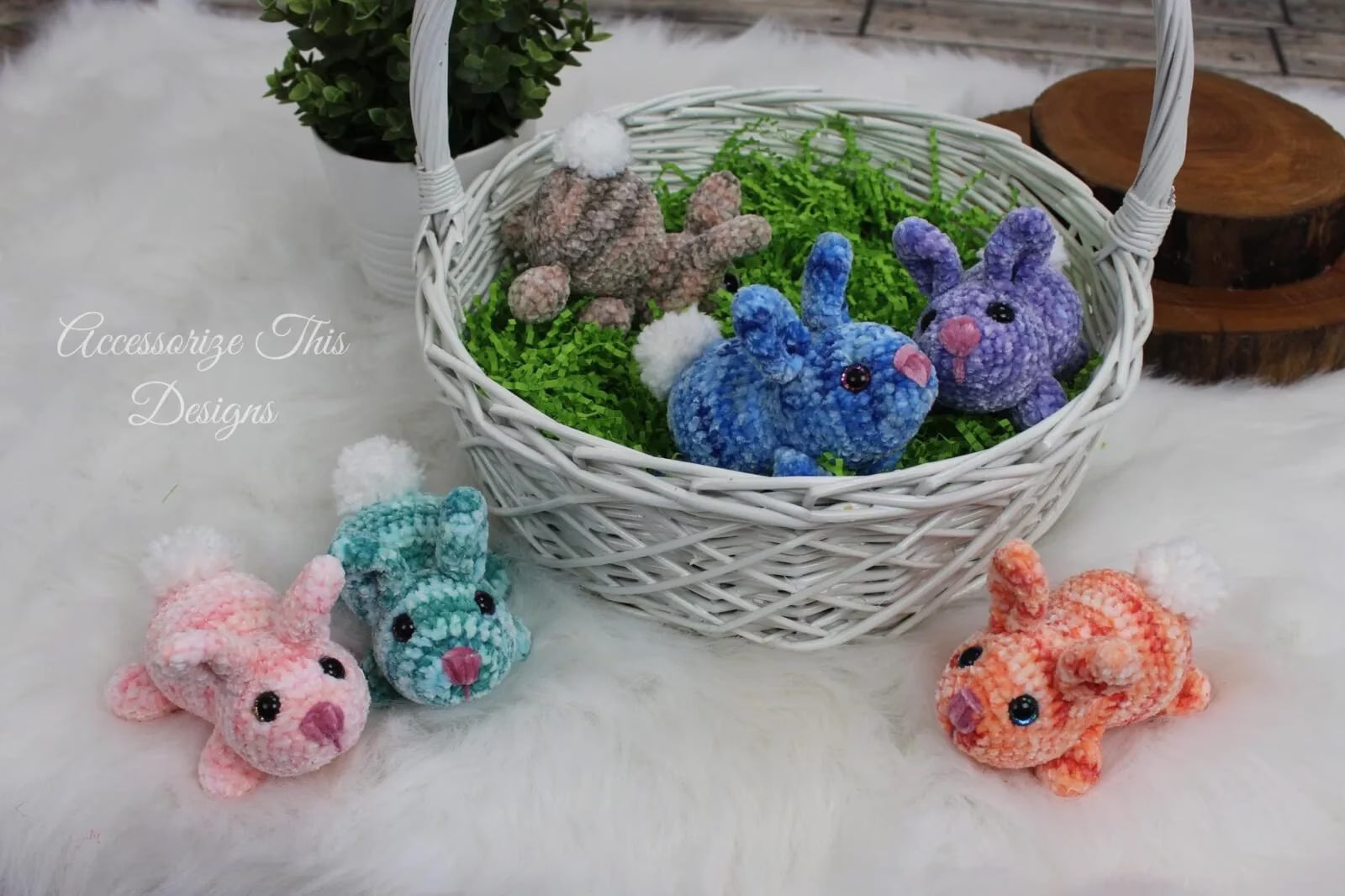 pocket pal bunnies crochet pattern by darling maple designs