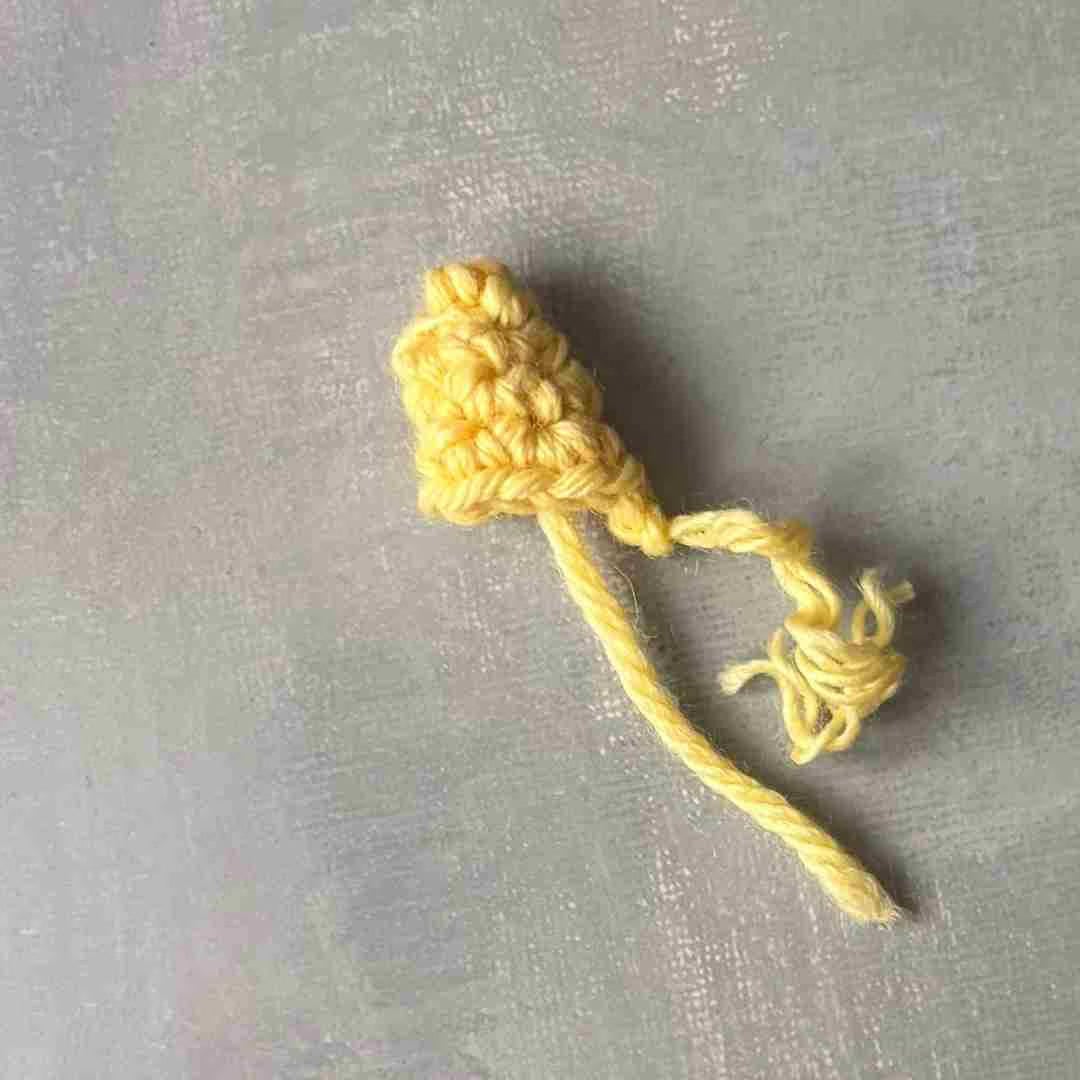 Yellow Crocheted Unicorn Ears