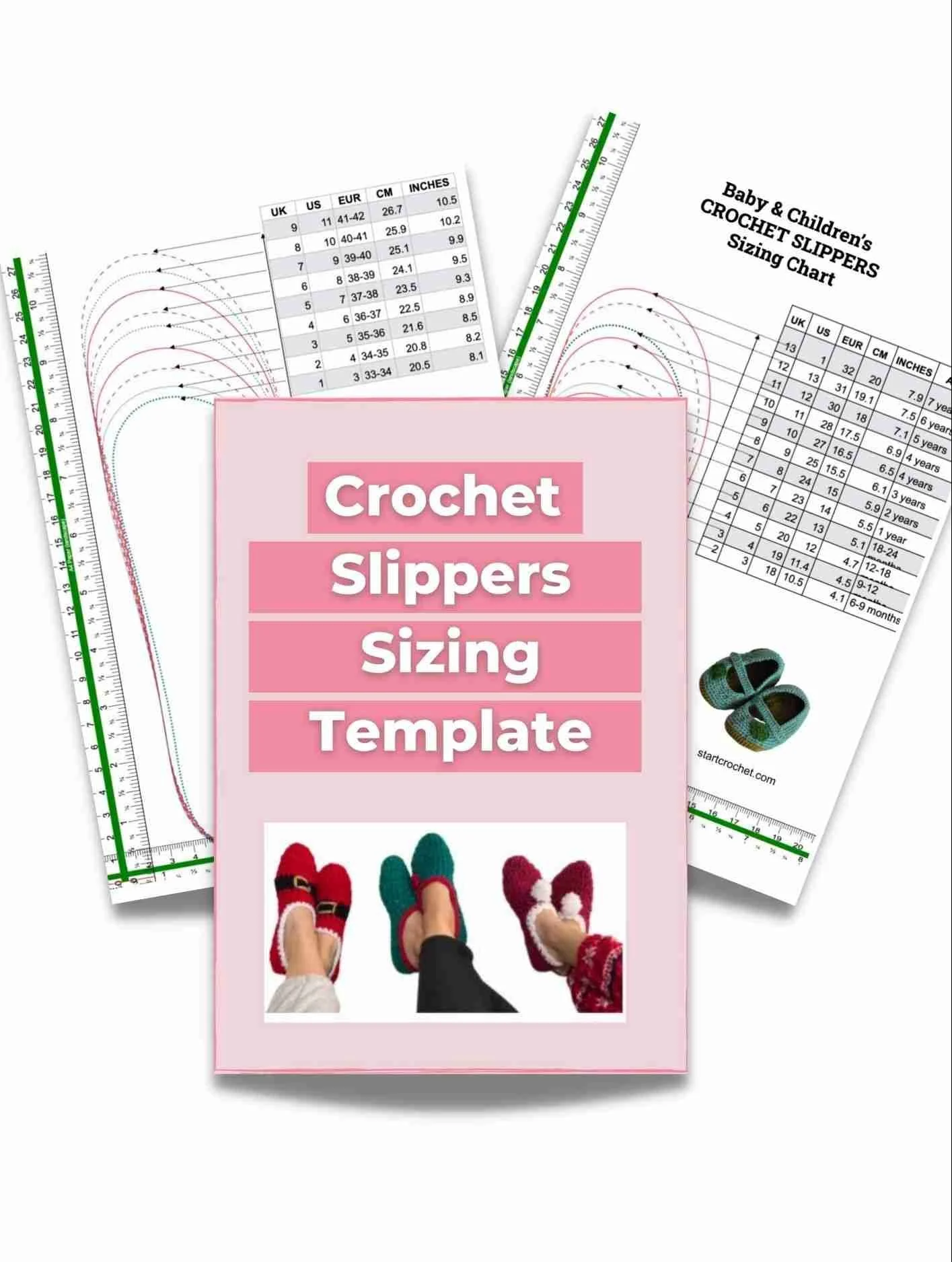 Crochet-Slippers-Sizing-Template-1-e1673338384131 Crochet Slippers Sizing Chart + Template (Printable PDF)