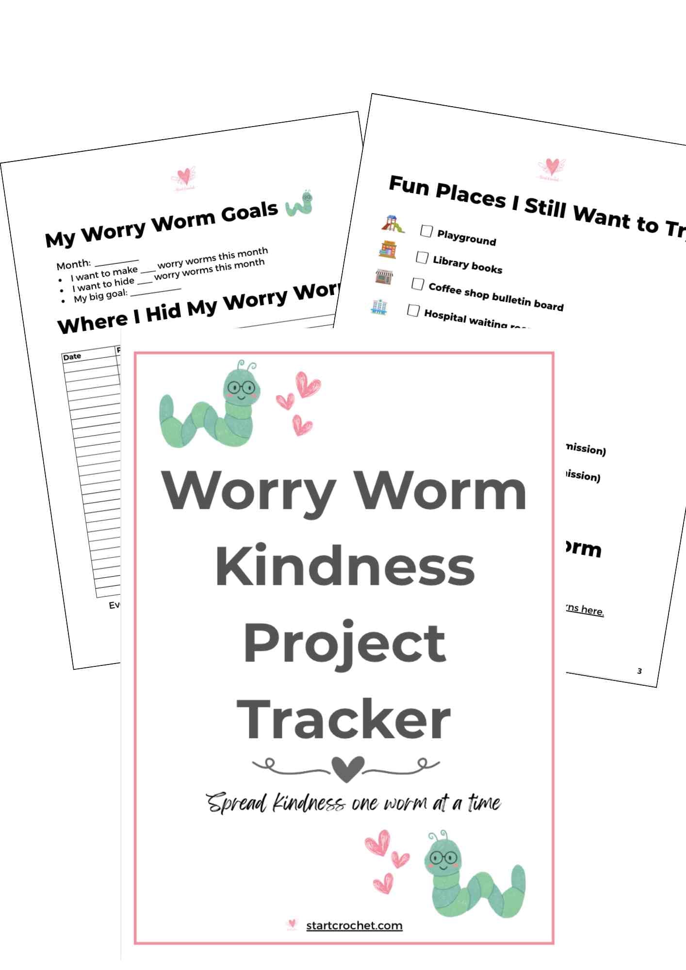 Worry Worm Kindness Project Tracker