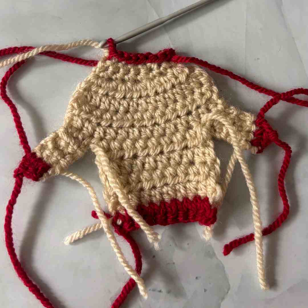 Ugly Christmas Sweater Applique crochet pattern Ugly Christmas Sweater Applique crochet pattern