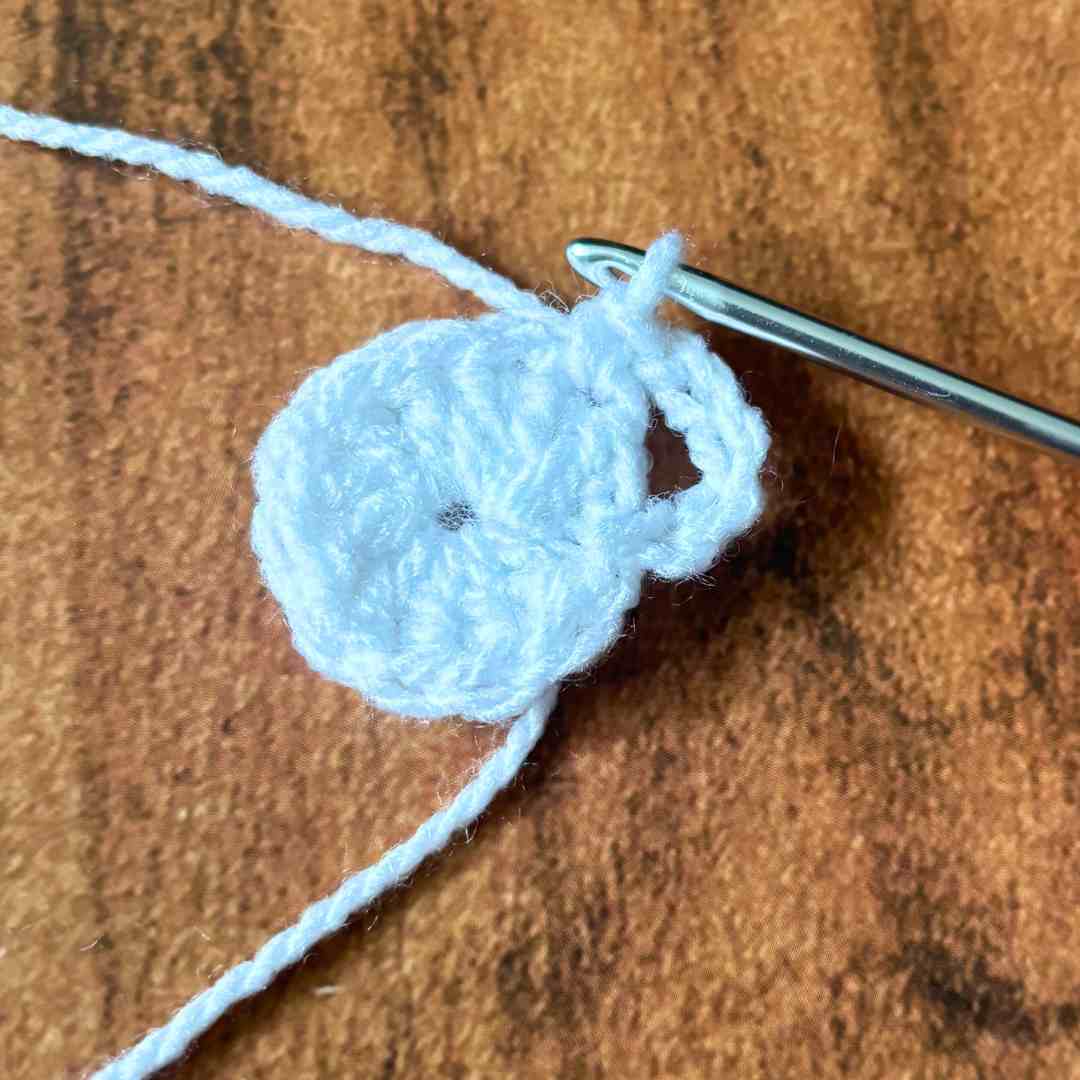 beginner snowflake coaster crochet tutorial with step-by-step photos