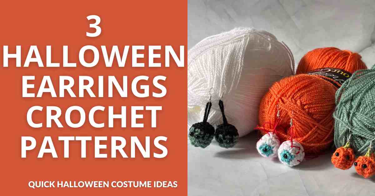 Halloween Earrings Crochet Pattern Halloween Earrings Crochet Pattern