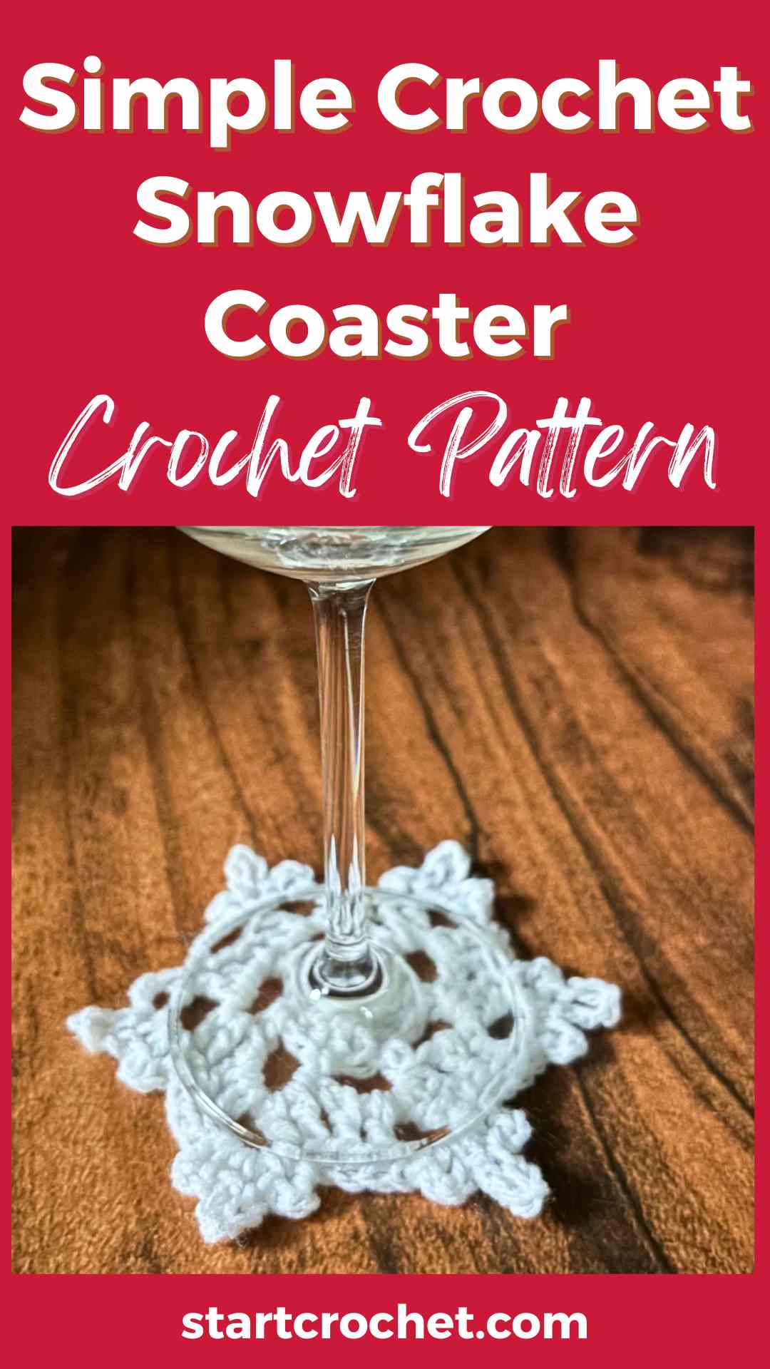 free winter snowflake crochet coaster pattern