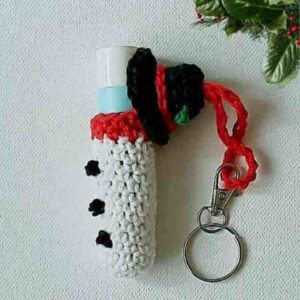 Snowman Lip Balm Holder by Start Crochet