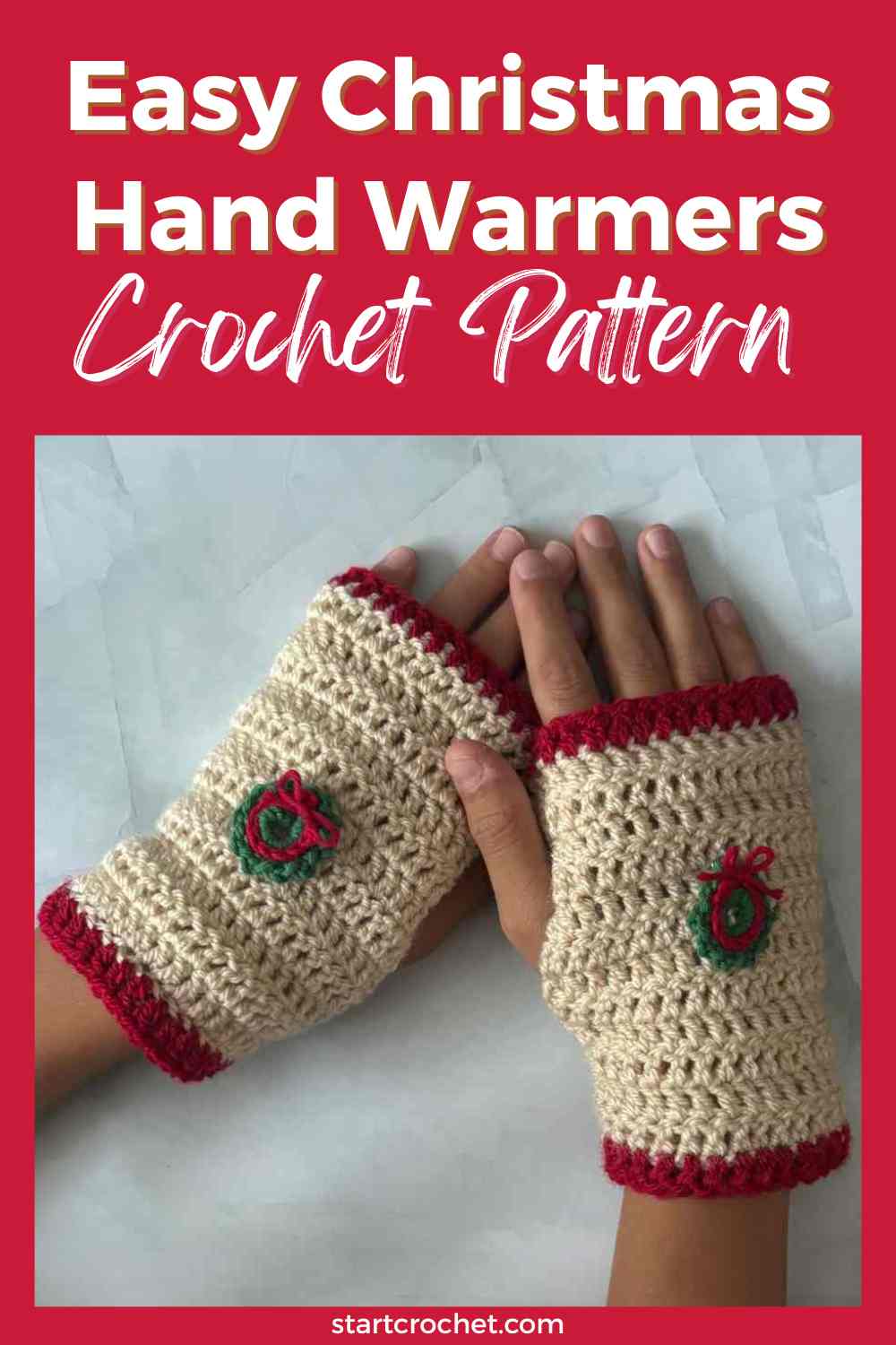 christmas hand warmers crochet pattern for beginners (1)