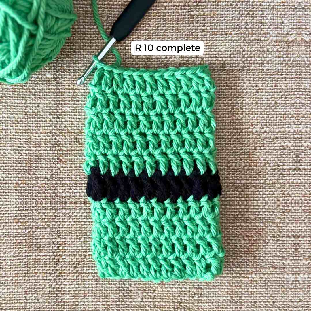 Elf eyeglasses case crochet pattern.