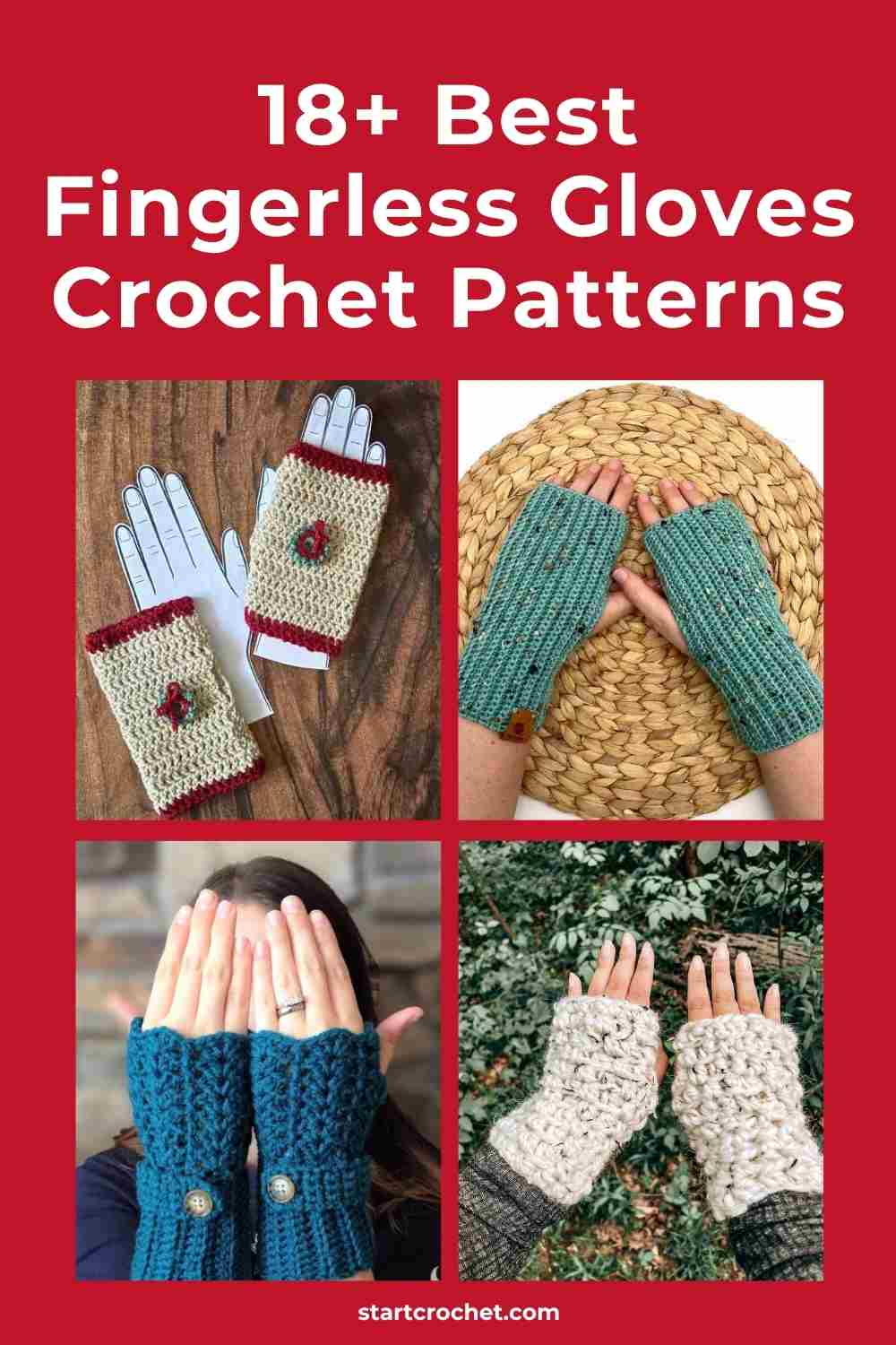 18+ Best Fingerless Gloves Crochet Patterns
