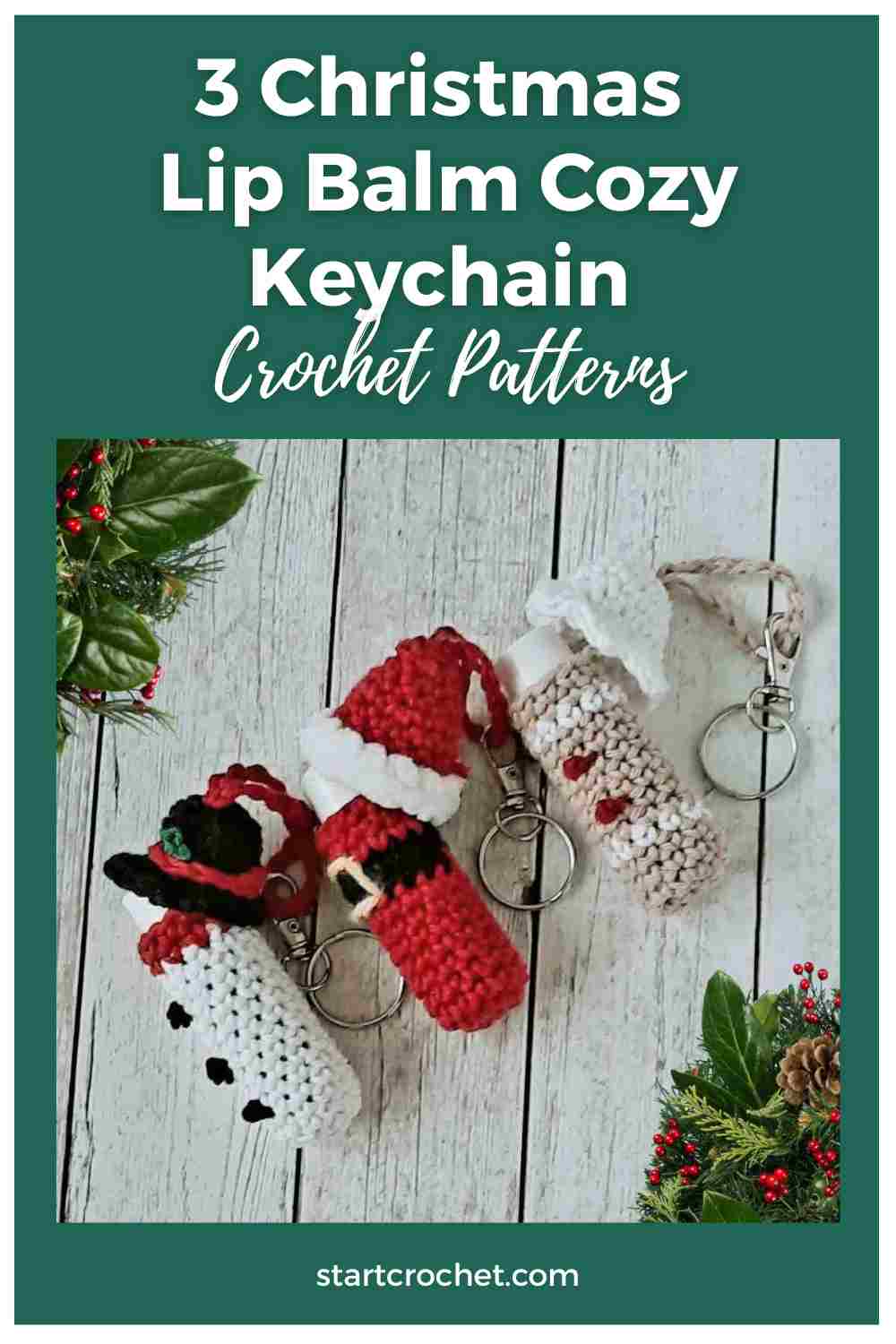 3 Christmas Lip Balm Holders 3 Christmas Lip Balm Holders