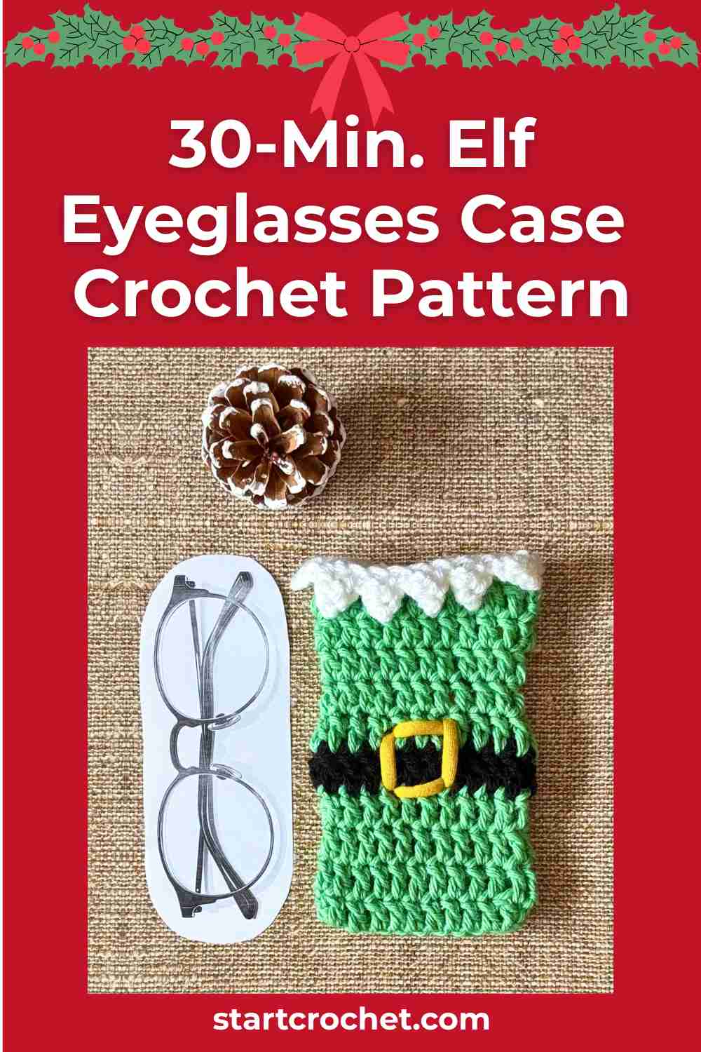 Elf eyeglasses case Crochet Pattern