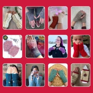 Fingerless gloves crochet patterns