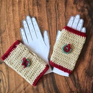 printable hands template for crochet gloves